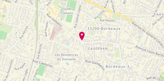 Plan de Pizza del Passato Caudéran, 249 Av. Louis Barthou, 33200 Bordeaux
