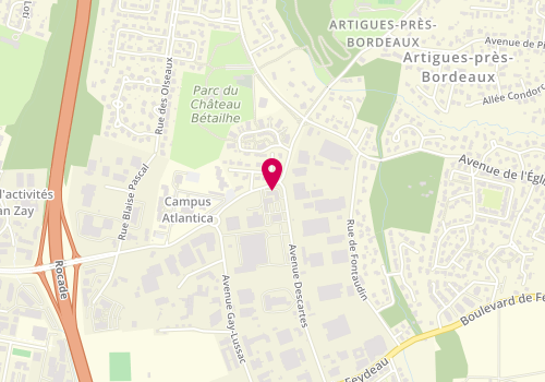 Plan de Capriccio Pizza, 5 Bis Av. Virecourt, 33370 Artigues-près-Bordeaux