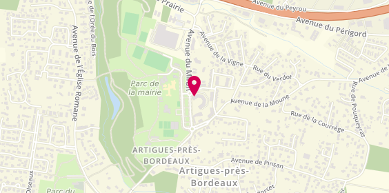 Plan de Le Vesuve, 3 allée du Centre, 33370 Artigues-près-Bordeaux