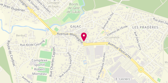 Plan de Gajac Pizza, 3 avenue Montaigne, 33160 Saint-Médard-en-Jalles