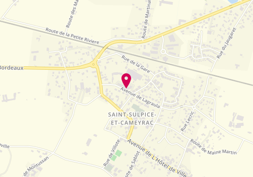 Plan de Pizza Bonici, 25 place Maucaillou, 33450 Saint-Sulpice-et-Cameyrac