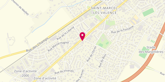 Plan de Brasserie O Saint Martin, Rue des Monts du Matin, 26320 Saint-Marcel-lès-Valence