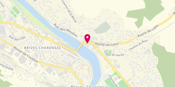 Plan de Naf Pizza, 8 Route de Lyon, 43700 Brives-Charensac