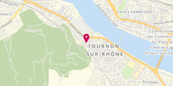 Plan de Le Clocher, 6 place Saint-Julien, 07300 Tournon-sur-Rhône