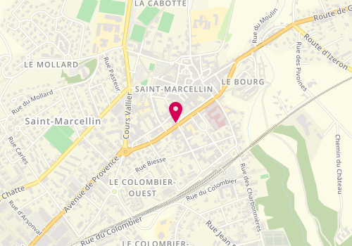 Plan de Le Rustic, 2 place Deagent, 38160 Saint-Marcellin