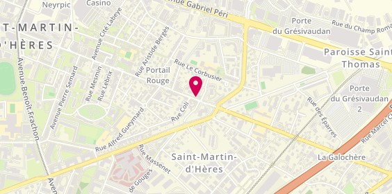 Plan de Chrono Pizza, 203 avenue Ambroise Croizat, 38400 Saint-Martin-d'Hères
