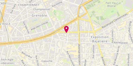 Plan de Fast Pizza, 35 avenue Albert 1er de Belgique, 38000 Grenoble