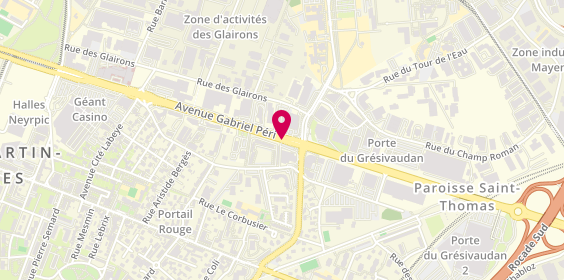 Plan de Daniel Pizza, 134 avenue Gabriel Péri, 38400 Saint-Martin-d'Hères