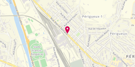 Plan de Perigueux Pizza, 46 Rue Pierre Semard, 24000 Périgueux