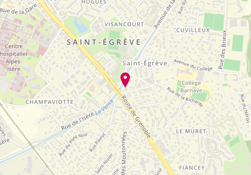 Plan de Pizza de la Vence, 2 avenue du Collège, 38120 Saint-Égrève