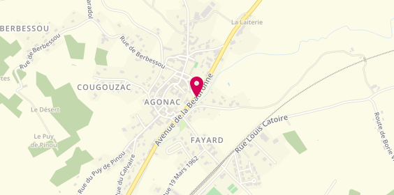 Plan de Mafabiolila Pizza, Le Bourg, 24460 Agonac