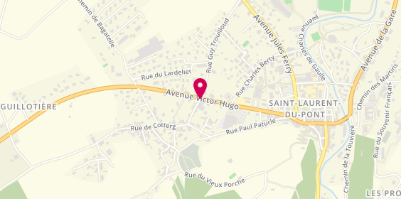 Plan de Snack de Chartreuse, 1 Rue des Anciens Combatants d'Afn, 38380 Saint-Laurent-du-Pont