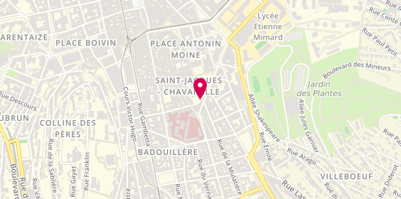 Plan de Pizza Avenue, 24 place Chavanelle, 42000 Saint-Étienne