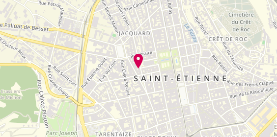 Plan de Pizzeria San Remo - Chez Nico, 11 Rue Paul Bert, 42000 Saint-Étienne
