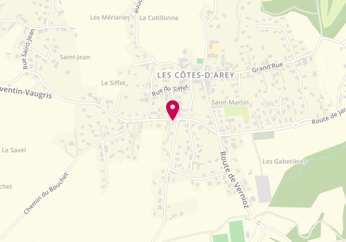 Plan de Kaz' A Pizza, 229 Route de Reventin Vaugris, 38138 Les Côtes-d'Arey