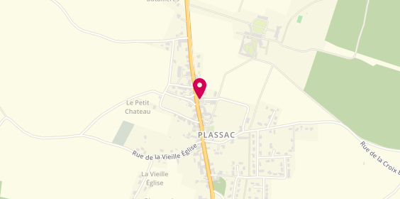 Plan de Pizza Del Plassac, 1 Place de la Gaieté, 17240 Plassac