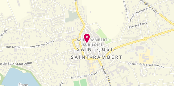Plan de La Turquoise SECEN Omer, 26 Rue Colombet Solle, 42170 Saint-Just-Saint-Rambert