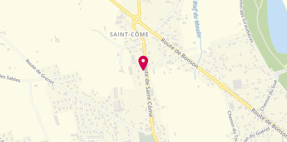 Plan de Chez Gino, 79 Route de Saint-Côme, 42170 Saint-Just-Saint-Rambert