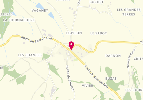Plan de Alain Pizza, 2223 Route de Pélussin, 69420 Les Haies
