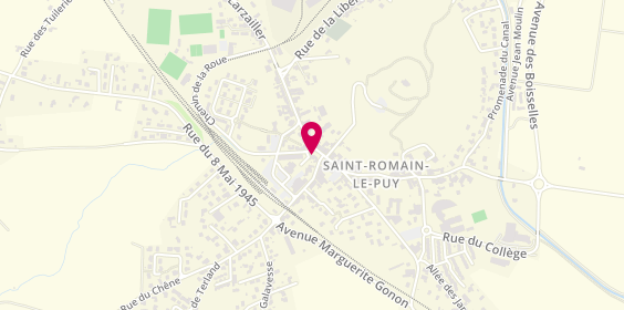 Plan de Planet Pizza, 5 Place Michalon, 42610 Saint-Romain-le-Puy