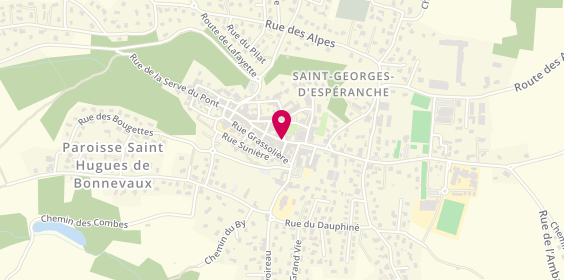 Plan de Flo pizza, 14 Rue Marchande, 38790 Saint-Georges-d'Espéranche
