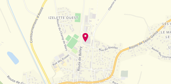 Plan de Le Kiosque à Pizzas, 420 Route de Belley, 38490 Aoste