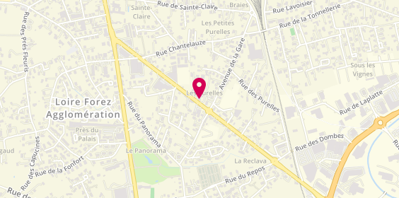 Plan de Pizza Cosy, avenue de Saint-Etienne, 42600 Montbrison