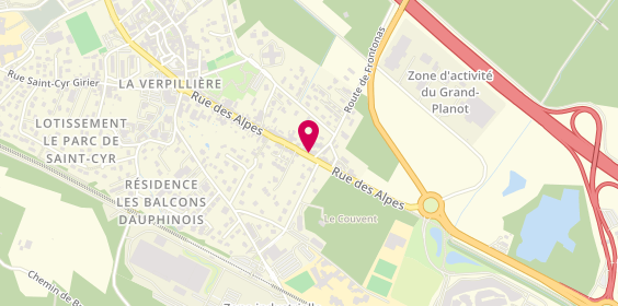 Plan de Sos Pizza, 399 Rue des Alpes, 38290 La Verpillière
