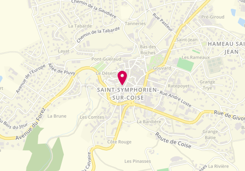 Plan de S3e, 138 place du Marché, 69590 Saint-Symphorien-sur-Coise