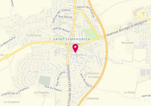 Plan de Mia Pizza, 26 place Du Dr Joseph Cinelli, 69360 Saint-Symphorien-d'Ozon