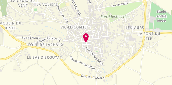Plan de Le Florent, 56 place de la République, 63270 Vic-le-Comte