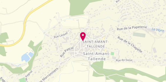 Plan de Les Gourmands Disent, 4 place Du Dr Darteyre, 63450 Saint-Amant-Tallende