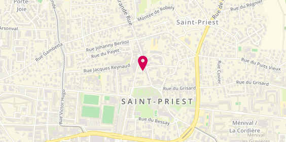 Plan de Entre 2 Pizza (Rhône, Lyon), 9 Grande Rue, 69800 Saint-Priest