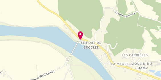 Plan de Hostellerie du Port de Groslée, 763 Grandrue du Port, 01680 Groslée-Saint-Benoît