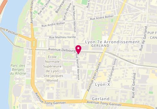 Plan de Pizza Napoli, 223 Rue Marcel Mérieux, 69007 Lyon