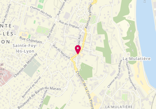 Plan de Pizza Baron, 35 Grande Rue, 69110 Sainte-Foy-lès-Lyon
