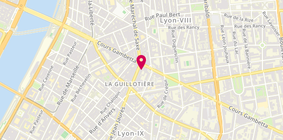 Plan de L'Express, 3 avenue Jean Jaurès, 69007 Lyon