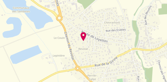 Plan de La piz-zappetit, 33 Route de Loyettes, 38460 Saint-Romain-de-Jalionas
