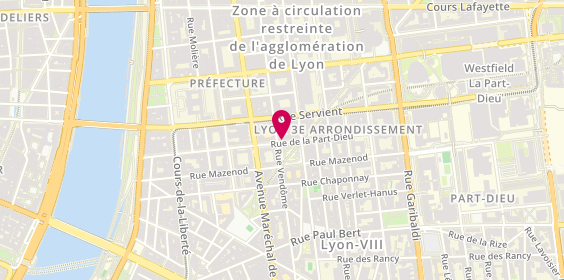 Plan de L'Affreux Jojo, 61 Rue de la Part-Dieu, 69003 Lyon