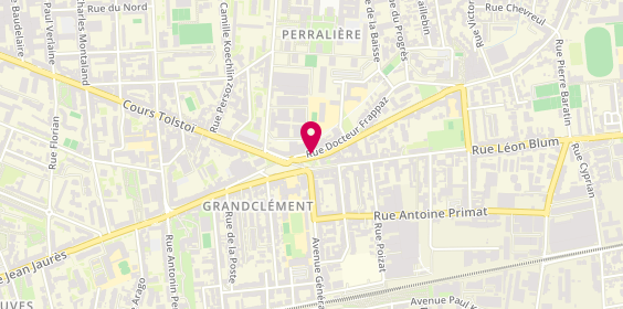 Plan de Pizz'mania, 57 Bis Place Jules Grandclément, 69100 Villeurbanne