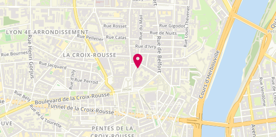 Plan de Pizza Cosy, 16 place de la Croix-Rousse, 69004 Lyon