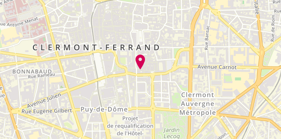 Plan de Number One Pizza, 23 Rue Saint-Esprit, 63000 Clermont-Ferrand