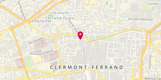 Plan de Pizzeria Emilie, 5 Rue Sainte-Rose, 63000 Clermont-Ferrand