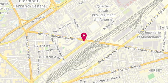 Plan de La Dolce Pizza, 68 avenue Edouard Michelin, 63100 Clermont-Ferrand