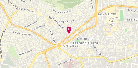 Plan de Dome Pizza, 2 Rue Béranger, 63100 Clermont-Ferrand