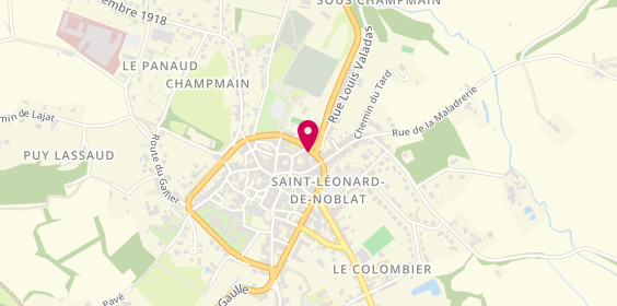 Plan de Pizza Land, 18 Boulevard Adrien Pressemane, 87400 Saint-Léonard-de-Noblat