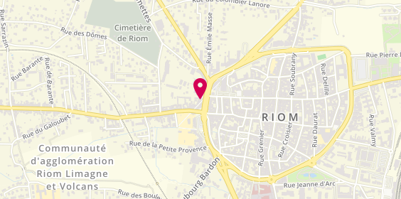 Plan de Domino's Pizza, 19 Boulevard de la République, 63200 Riom