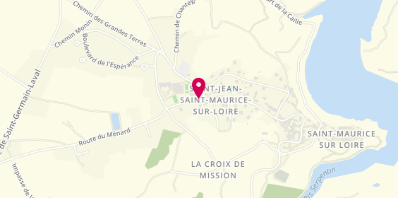 Plan de Au Four de Saint Jean, 10 Place Saint-Jean, 42155 Saint-Jean-Saint-Maurice-sur-Loire