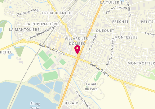 Plan de Pizzéria la Toscane, 25 Rue Gilbert Boullier, 01330 Villars-les-Dombes