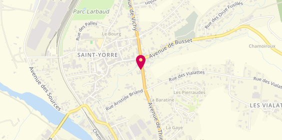 Plan de Luigi Pizza Saint Yorre, 4 avenue de Thiers, 03270 Saint-Yorre